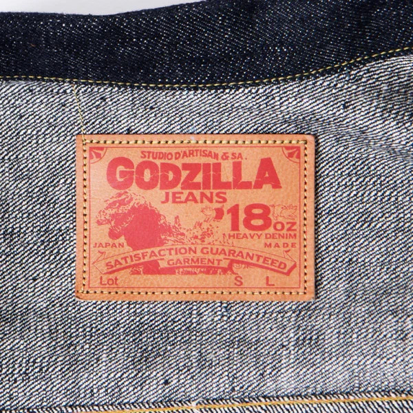 STUDIO D'ARTISAN GZ-011 18oz Godzilla Denim Jacket One Wash Size