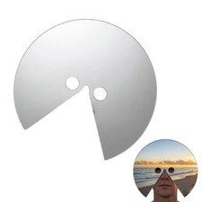 Head-mounted Round Mirror Mask Full Face Reflective for Art Wearable Photo Props