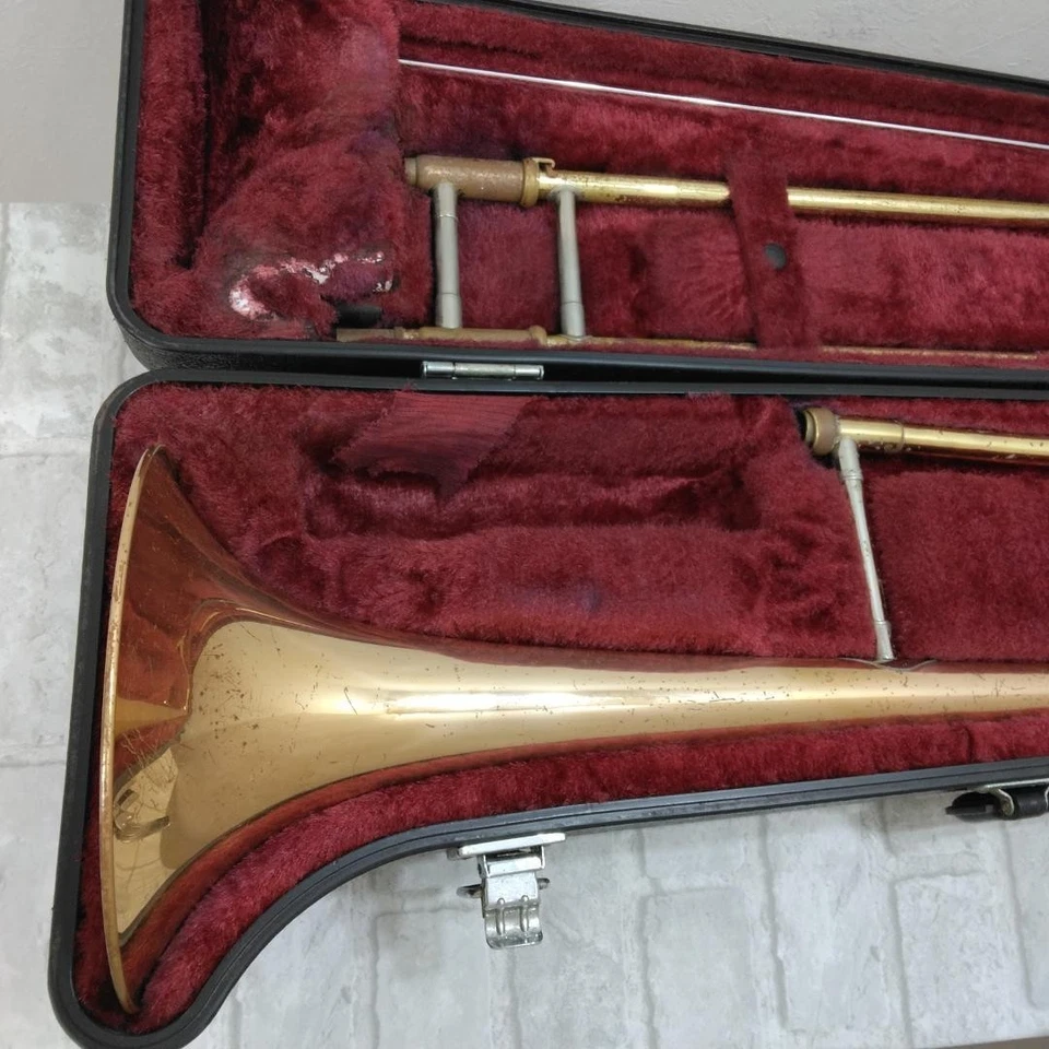 YAMAHA YSL-3530R Trombón Tenor Instrumento Musical USADO Con Estuche JP Foto 3 de 4