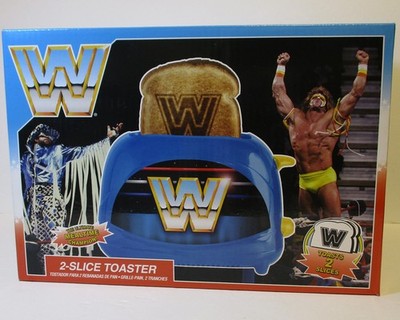 WWE Wrestling Retro 2-Slice Toaster Working NIB