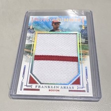 Panini 2025 Boys of Summer Franklin Arias Red Sox Jumbo Prospect Materials JPM-7