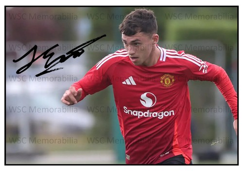 12077. James Scanlon Signed Pictures (A4 Prints) Manchester United Gibraltar