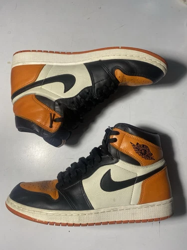 Nike Air Jordan 1 Retro High OG "Shattered Backboard" Sz. 10.5 Blk/Starfish