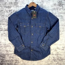 NWT - Levi's Relaxed Fit Denim Western Shirt - Men's Small - MSRP 79.50