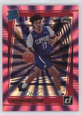 2021-22 Panini Donruss Rated Rookie Holo Pink Laser Jason Preston #210 12b5