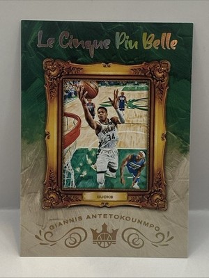 2021-22 Panini Court Kings Giannis Antetokounmpo #5 Le Cinque Piu Belle SP SSP