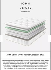 John Lewis Ortho Pocket Collection 2400 Pocket Spring Mattress, Firm, King