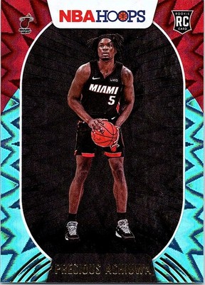 2020-21 Panini NBA Hoops - Precious Achiuwa #210 Blue Explosion /59 (RC)