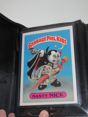 1986 Giant Garbage Pail Kids, Series 1 OS1, 5 x 7, 40 Card Set, Mint, w/ Binder