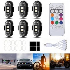 6PCS Wireless LED Strobe Lights with Remote Control, Wireless LED Warning