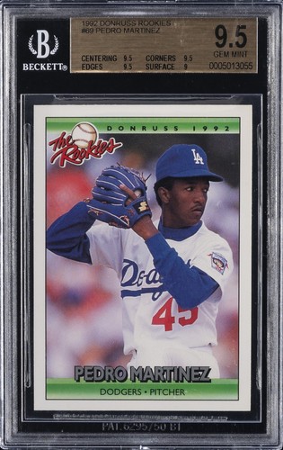 1992 Donruss Rookies #69 Pedro Martinez BGS 9.5 - Bild 1 von 2