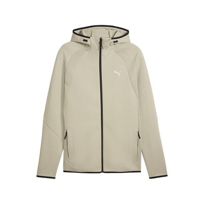 PUMA Evostripe Full Zip Hoodie Mens Beige Casual Athletic Outerwear 69219061