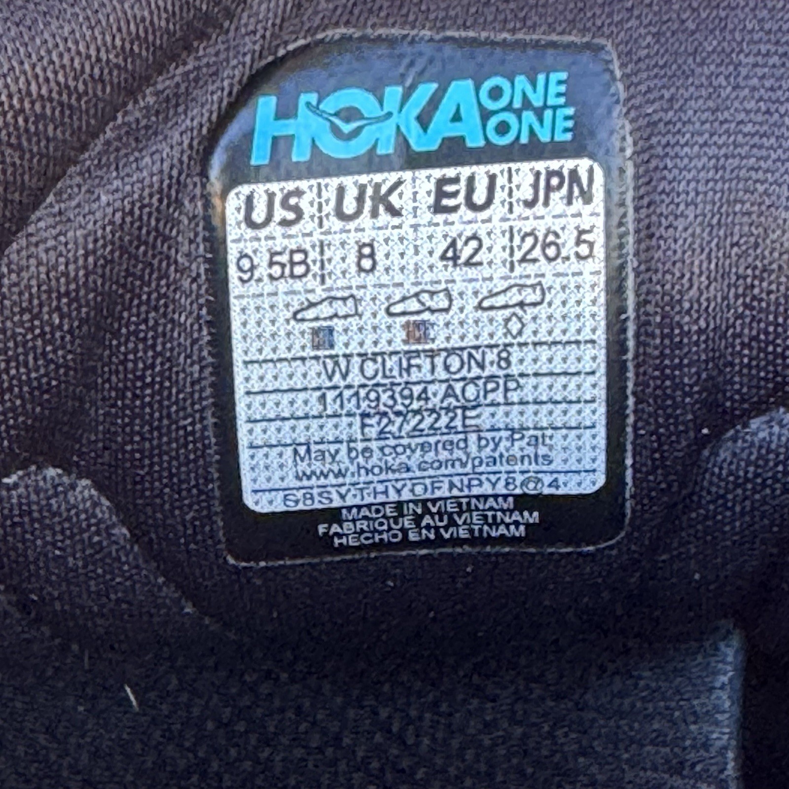 Size 9.5b - HOKA One One Clifton 8 Anthracite/Copper Women's thumbnail 8