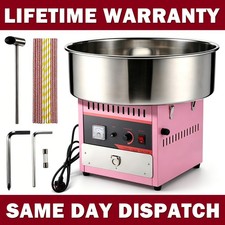 Commercial Electric Party Candy Floss Machine Cotton Candyfloss Sugar Maker Pink