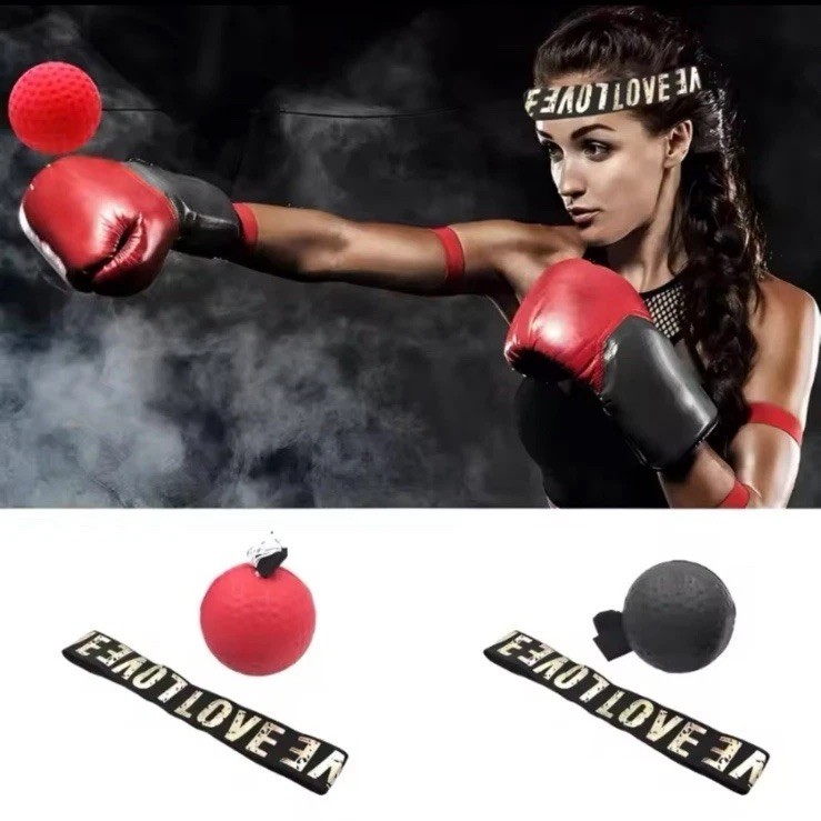 Boxing Reflex Ball Punch Exercise Head Band Reflex Speed Training