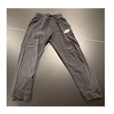 Nike Boys Gray Jogger Pants XL Drawstring Elastic Waist Solid Logo