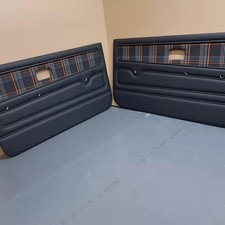 Retro Retrims VW mk1 Caddy GTI+ orange plaid inserts