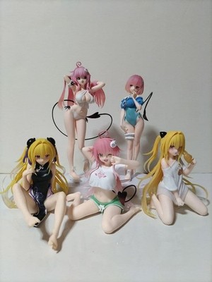 To LOVEる Darkness Desktop Cute Figures Set of 5 Gold Darkness Lara Momo