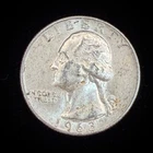 90% Silver-  Washington Quarter $0.25 FV Circulated Pre-1965 US Coin - 22-16
