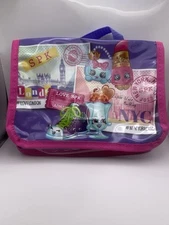 Shopkins Travel Organizer Carrier Bag Figure Storage  Carrying Case 2013 6”x8”