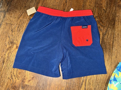 Chubbies Boys' The Mini Stars and Vibes Swim Trunks NWT Size 5 - Picture 4 of 7
