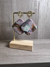 Handcrafted Multicolor Polymer Clay Dangle Ea...