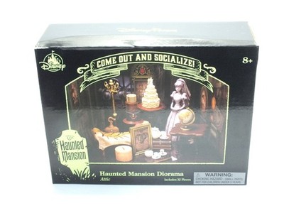 Disney Parks Haunted Mansion Diorama Attic Scene Ghost Bride Miniature Scene