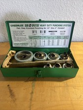 Greenlee 7307 Slug Splitter Knockout Punch Set 1/2" to 2" Stainless Steel