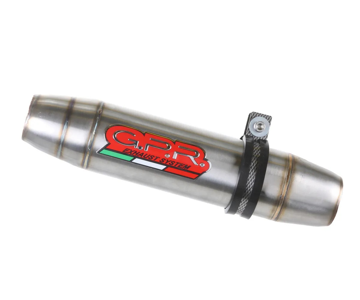 Brushed Inox GPR Exhaust Muffler Deeptone Inox Appr Kawasaki Z 900 Rs 2021 2024