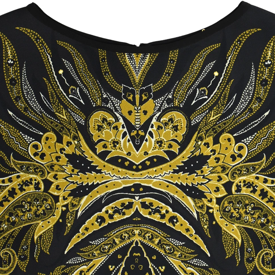 Vestido midi estampado manga 3/4 Etro en seda para mujer multicolor talla 40 Foto 4 de 4