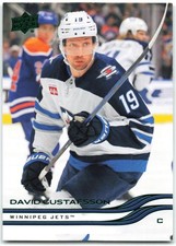 2025-26 Upper Deck Series 1 Holiday SP Green Foil #197 David Gustafsson Winnipeg