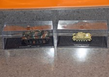 Atlas Boxed Model Tanks in perspex bottles x 2
