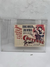 Double-Sided Movie Poster & Theater Handbill Lot Cheyenne / Bogue Theatre Framed