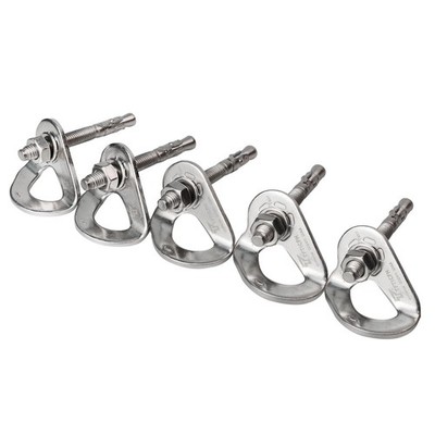 5 PC 35kN M10 Stainless Steel Climbing Bolt Hangers Expansion Bolts Set