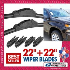 Windshield Wiper Blades For Chevrolet Silverado 2014-2017 OEM Quality 22"+22"