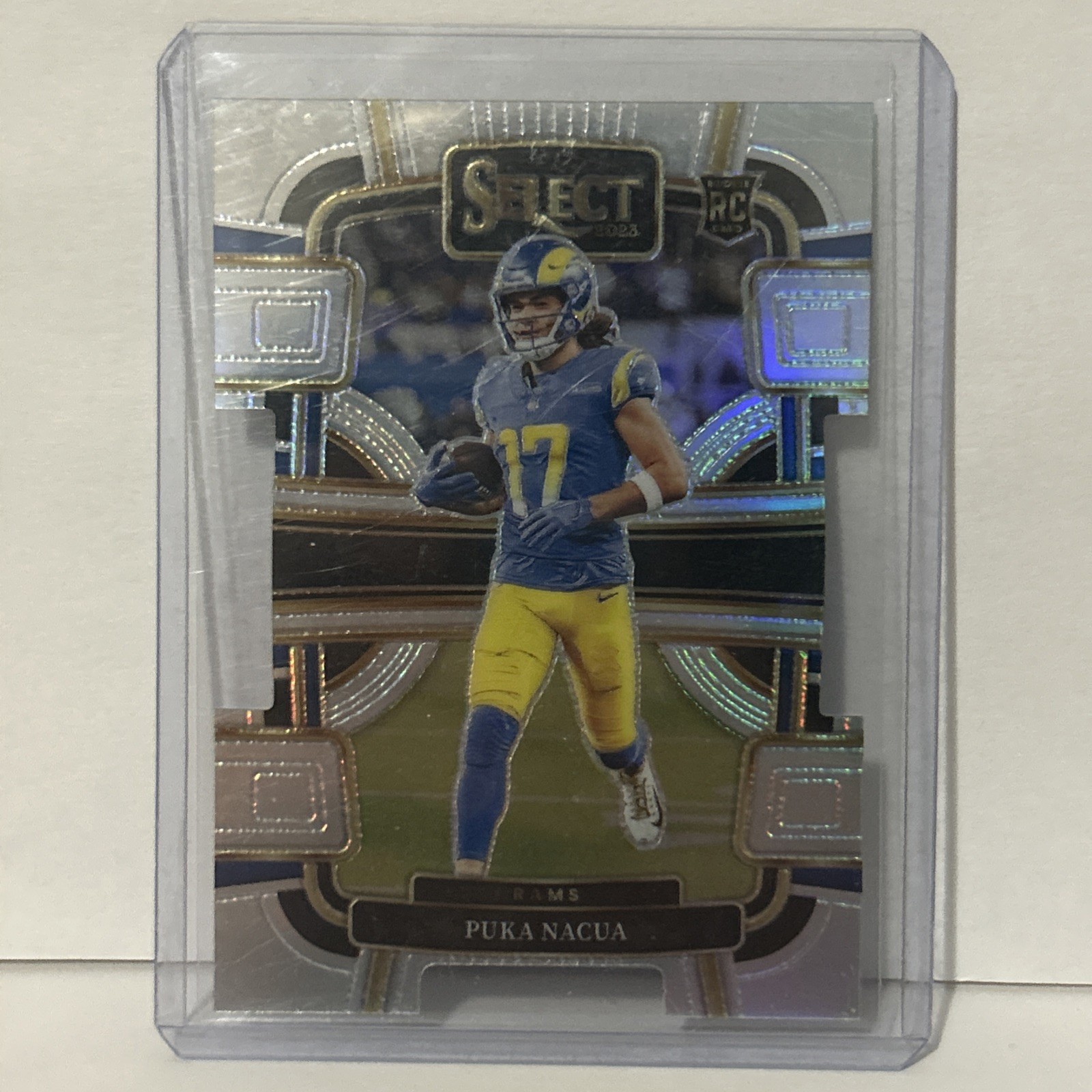 2023 Panini Select - Concourse Puka Nacua #56 Silver Prizm Die-Cut (RC)