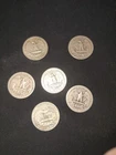 silver quarters lot of 6