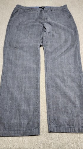 Banana Republic Plaid Pants Men 36x32 Kentfield Straight Leg Buisness Luxury - Picture 2 of 8
