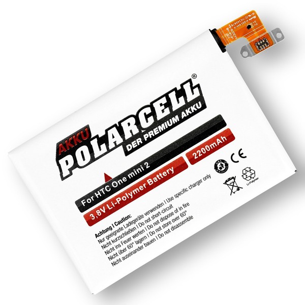 Polarcell Akku FüR Htc One Mini 2 M5 B0P6M100 35H00216-00M Batterie Accu Acku-image