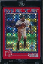 2004 TOPPS CHROME JOSE REYES RED XFRACTOR #275 NEW YORK METS