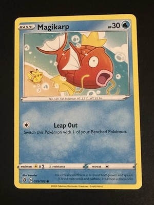 Magikarp 039/192 Pokemon Rebel Clash Regular Non-Holo Common NM