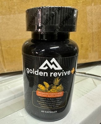 GOLDEN REVIVE+ Joint & Muscle Support Supplement Natural 60 Capsules 1-3 pack;US