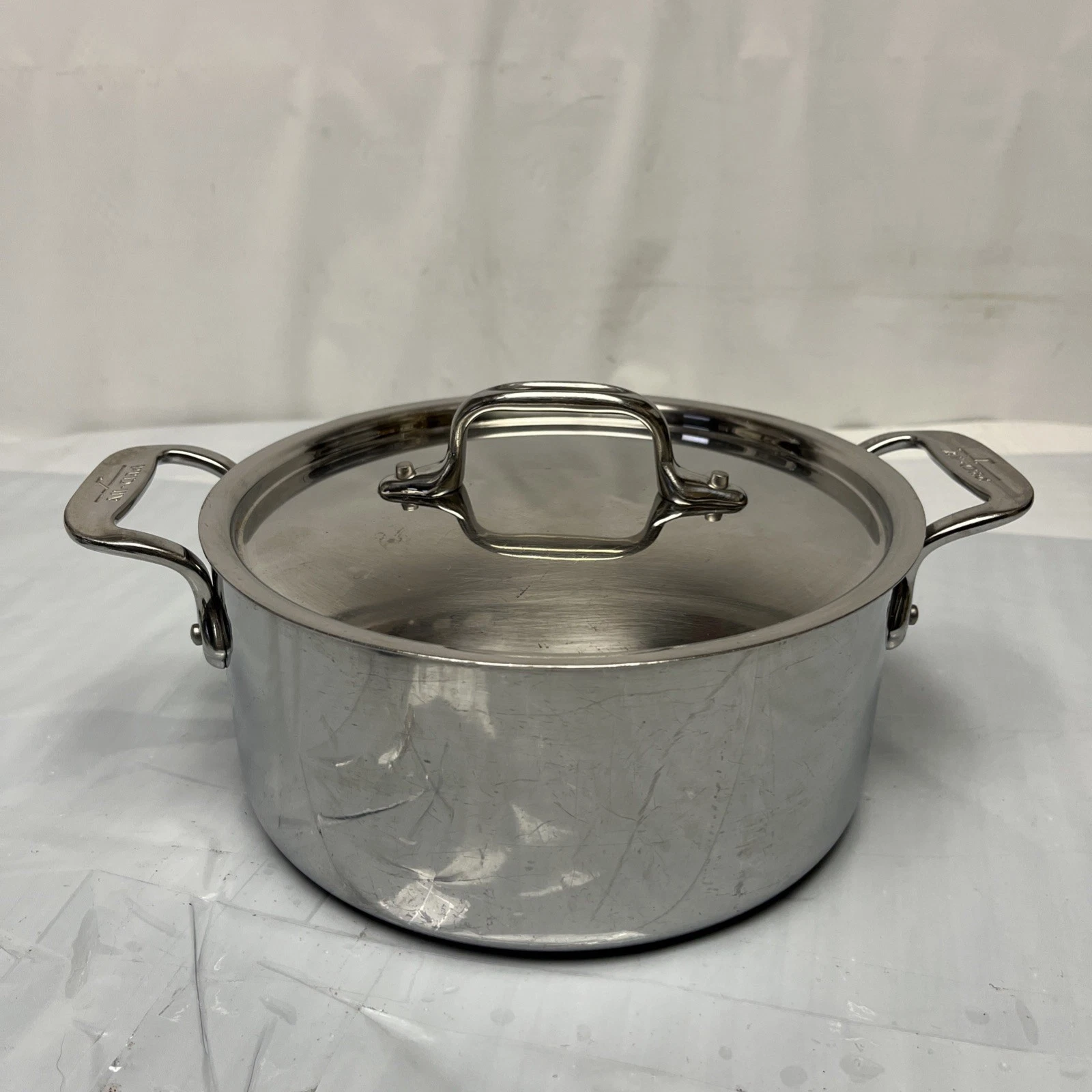 All-Clad Stainless Steel 3 Qt Casserole Stockpot with Lid Double Handle
Opens in a new window or tab