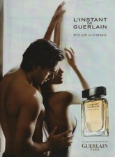 Publicité papier Parfum. Perfume ad. L'Instant pour Homme Guerlain 2005 France