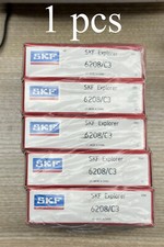 1pcs SKF 6208 C3 DEEP GROOVE BALL BEARING, OPEN TYPE, NO SEALS 40x80x18 mm