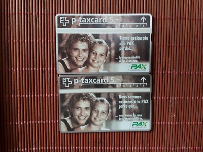 2 Different Private Cards Zwitserland 504L Used Rare