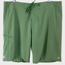 Quiksilver Waterman Collection Board Short Green Mens Size 38 Summer Beach Swim