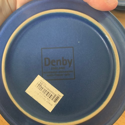 Vintage Denby Reflex Blue Coffee or Tea Set - Jug, Sugar Pot, Cups & Saucers - Picture 13 of 14