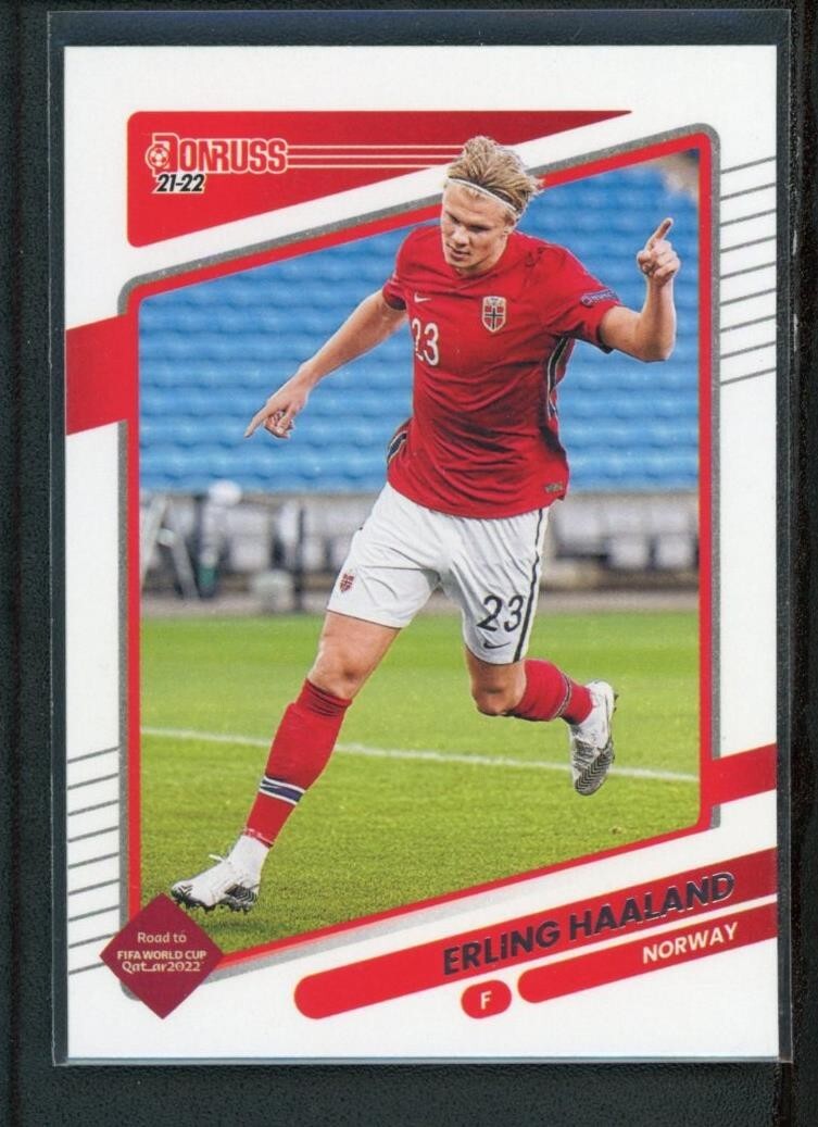 2021-22 ERLING HAALAND PANINI DONRUSS ROAD TO FIFA WORLD CUP