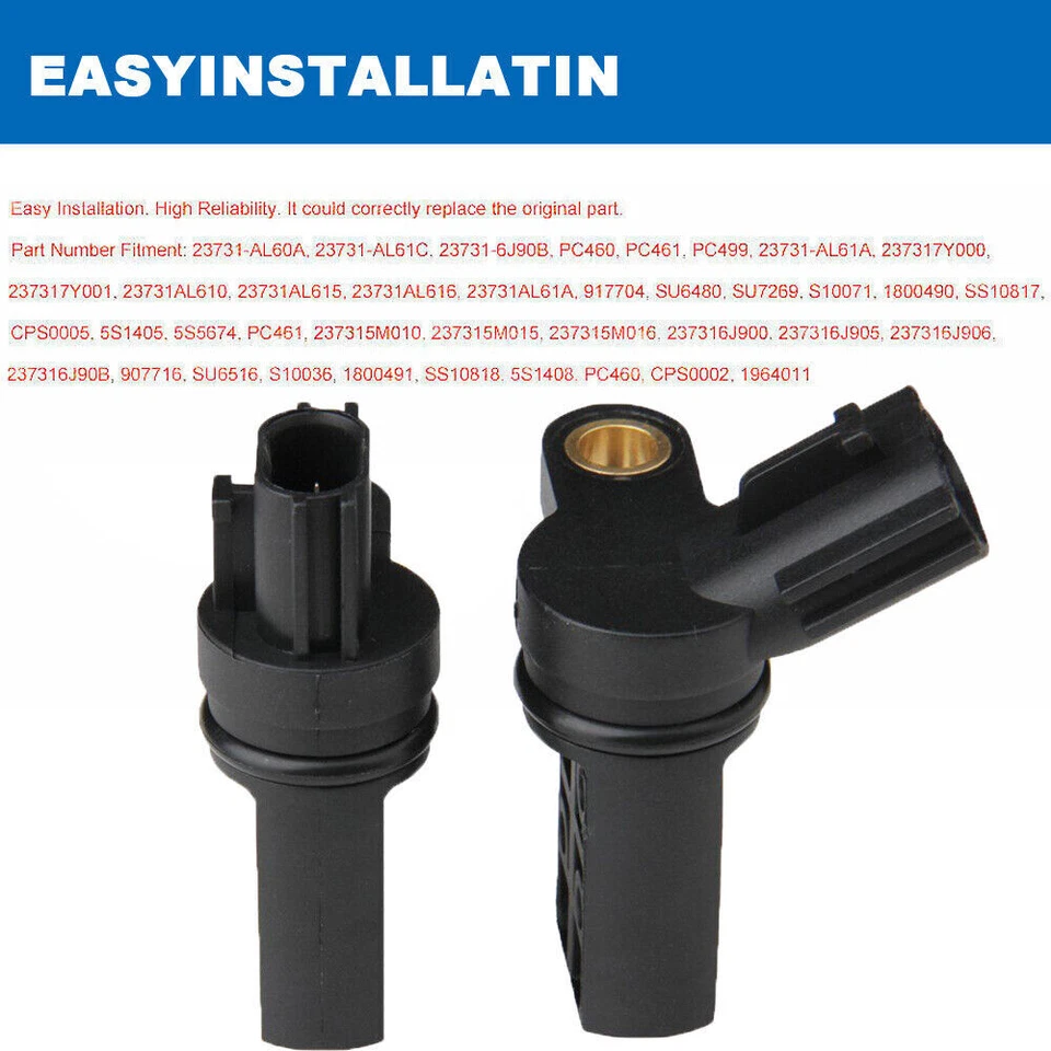 Juego de 2 sensores de posición del árbol de levas/cigüeñal izquierda y derecha para Infiniti y Nissan EE. UU. Foto 3 de 4